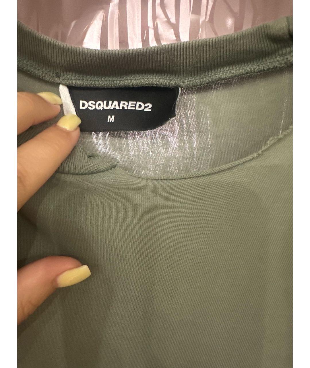DSQUARED2 Хаки футболка, фото 4