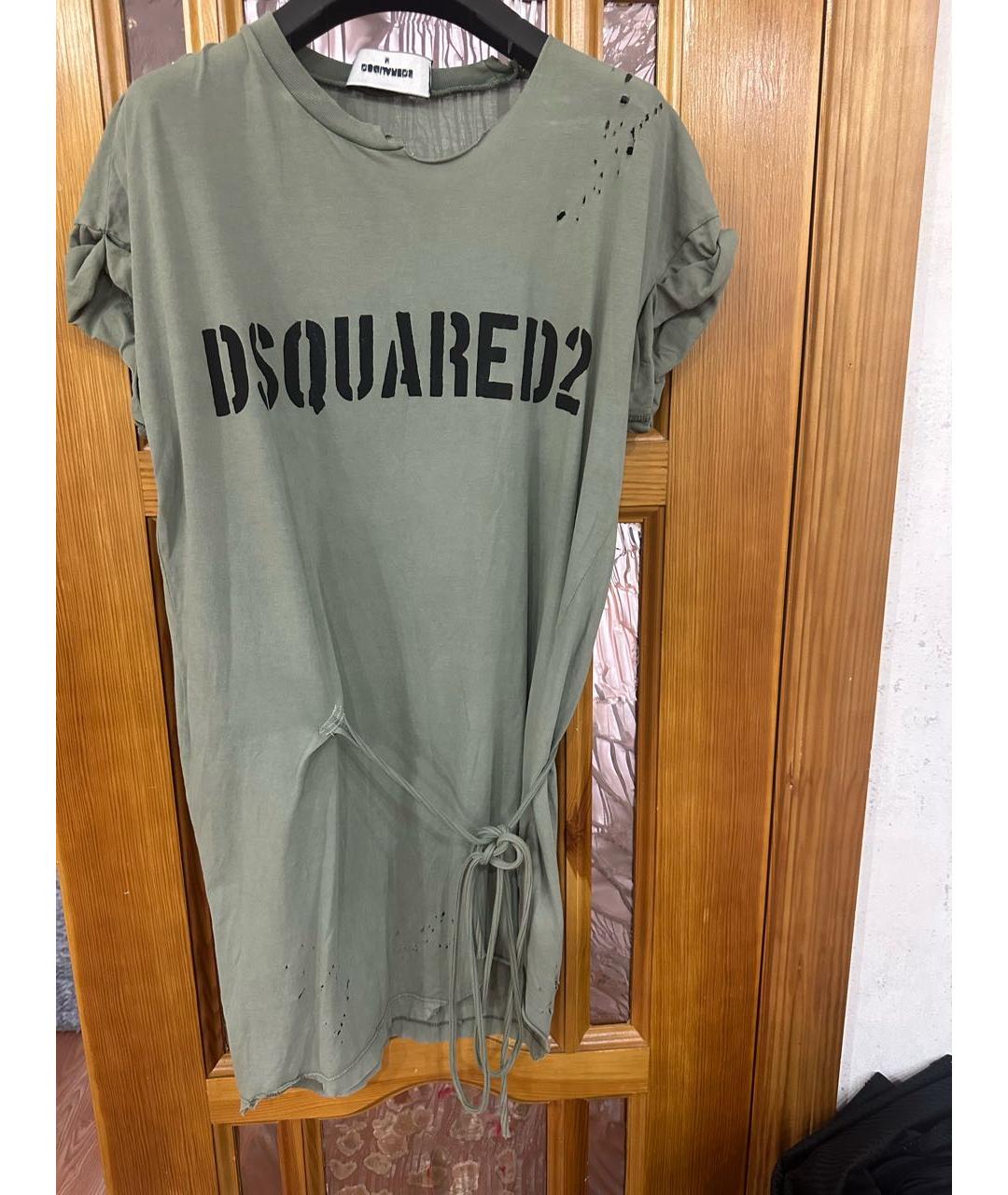 DSQUARED2 Хаки футболка, фото 5