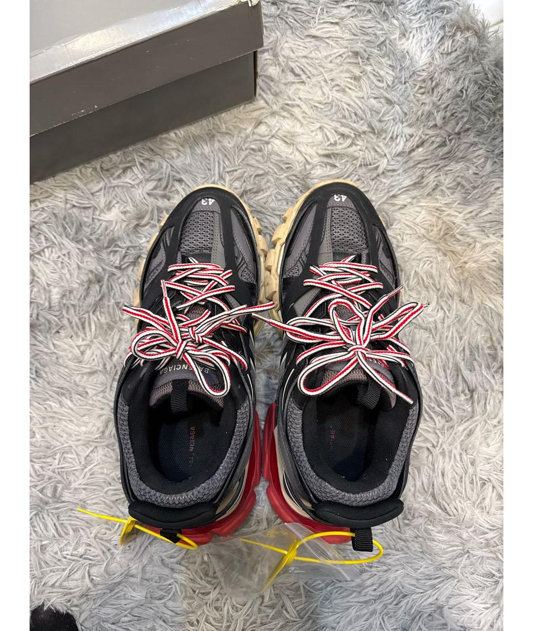 BALENCIAGA Черные низкие кроссовки / кеды, фото 3