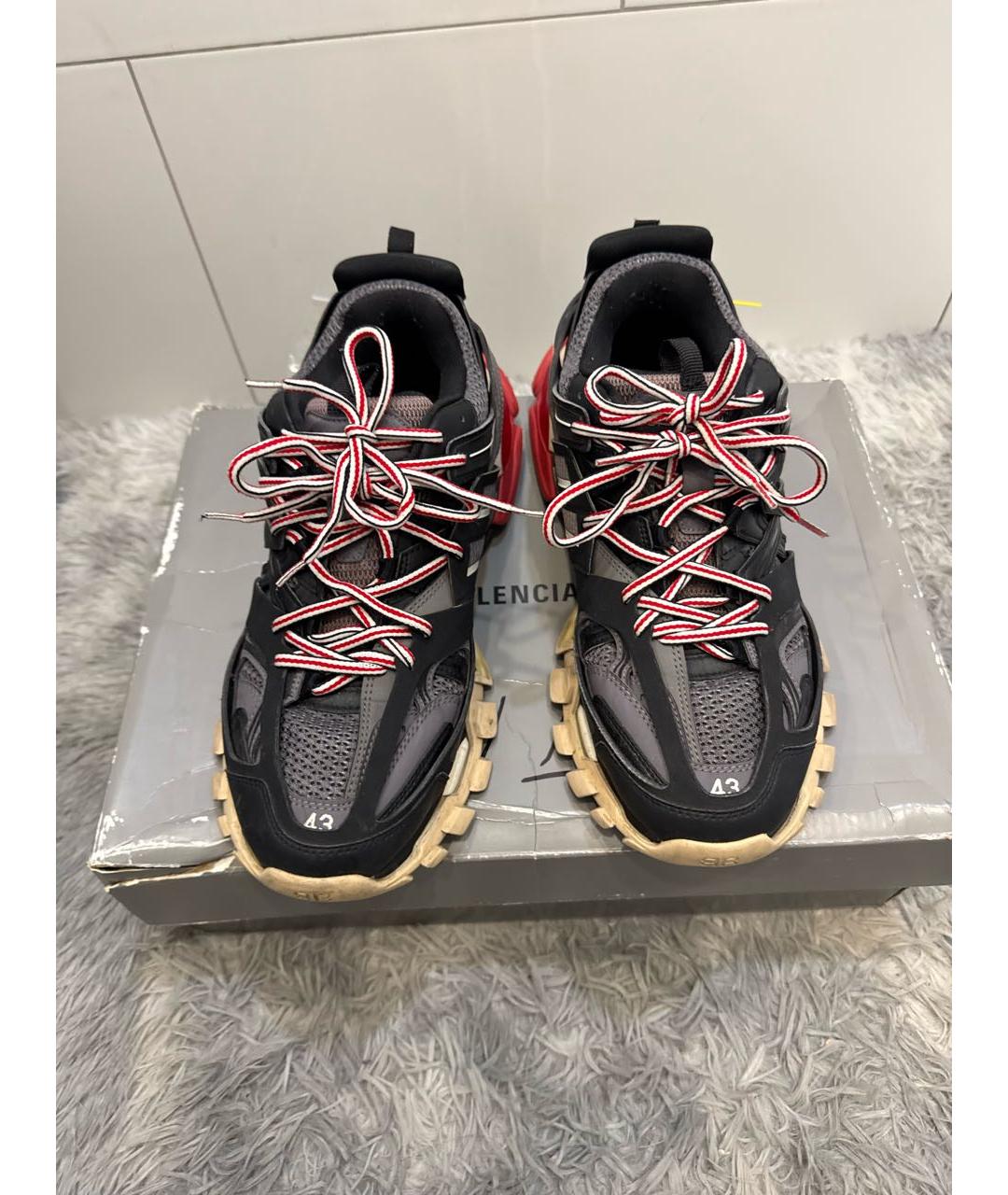 BALENCIAGA Черные низкие кроссовки / кеды, фото 2