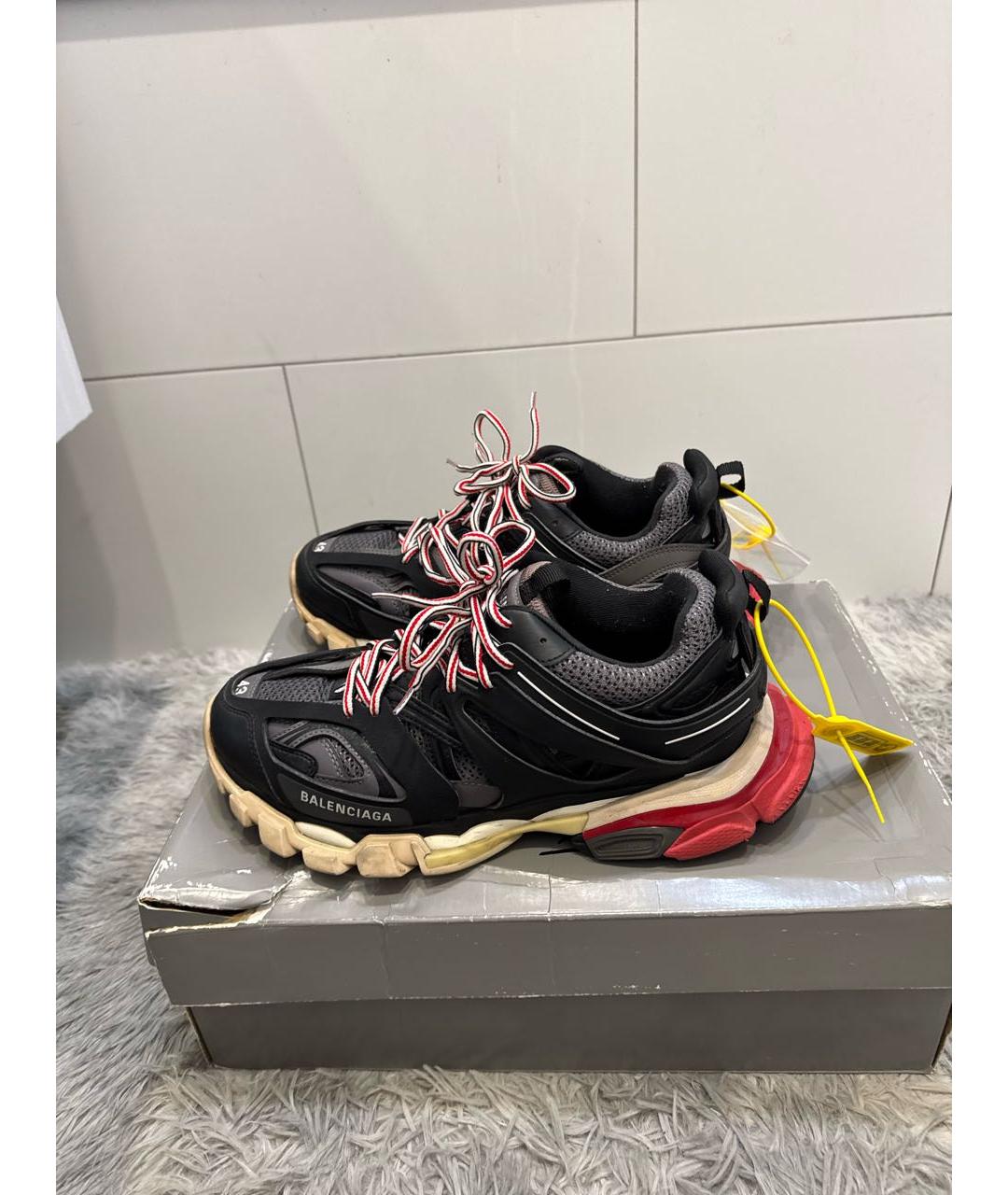 BALENCIAGA Черные низкие кроссовки / кеды, фото 5
