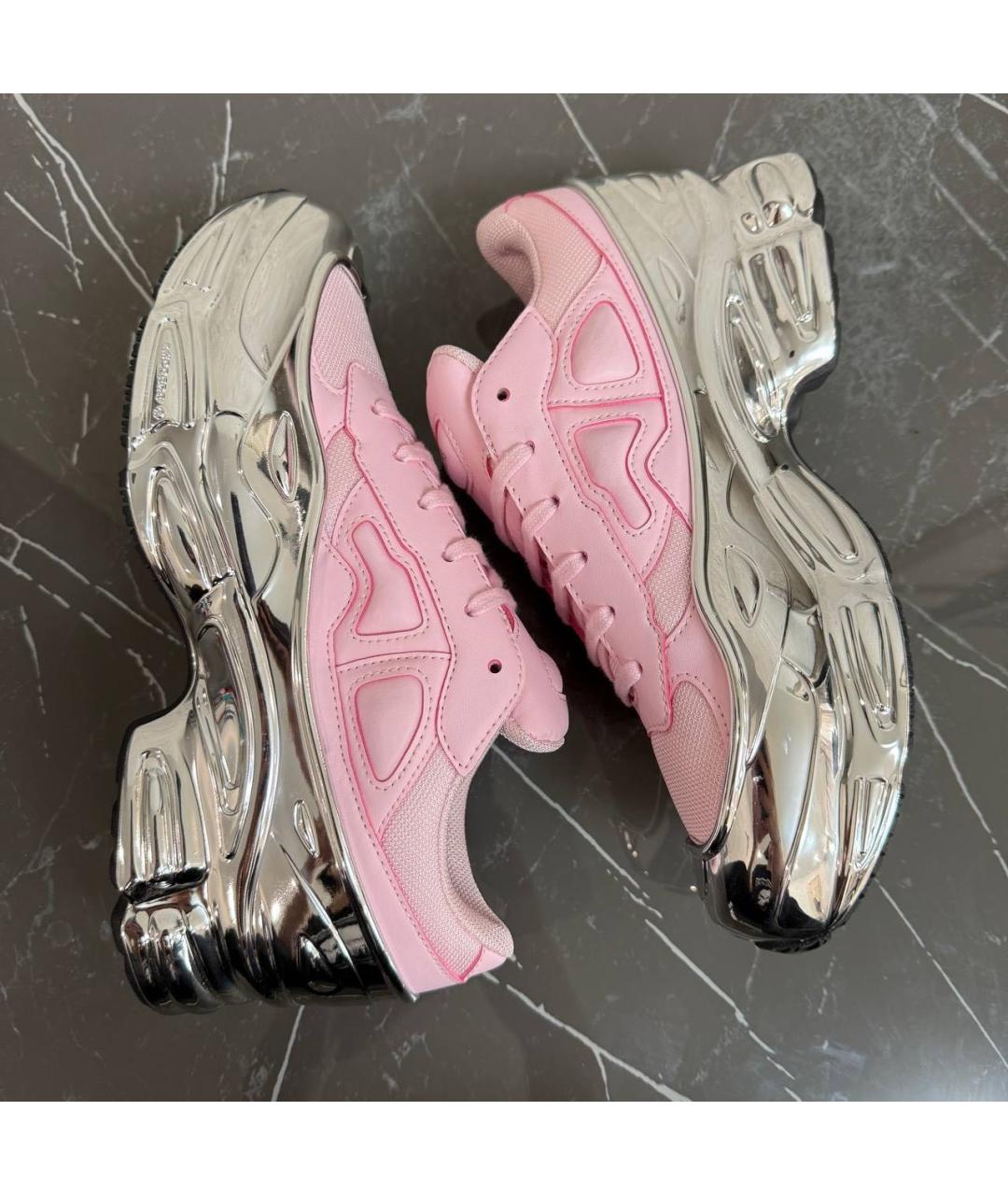 ADIDAS X RAF SIMONS Розовые кожаные кроссовки, фото 6