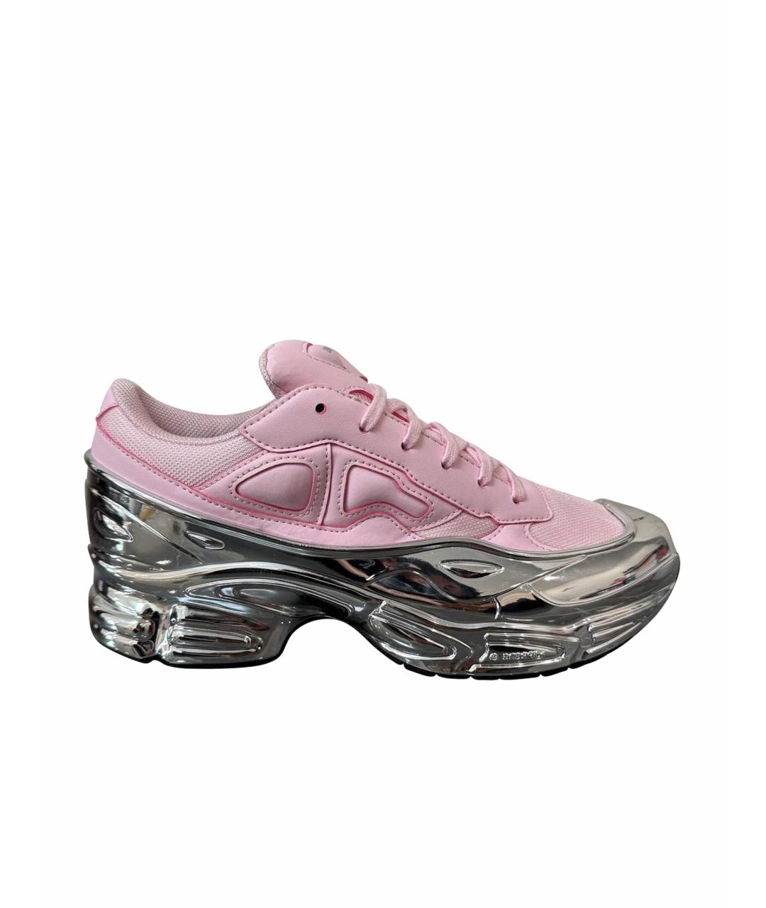 ADIDAS X RAF SIMONS Розовые кожаные кроссовки, фото 1