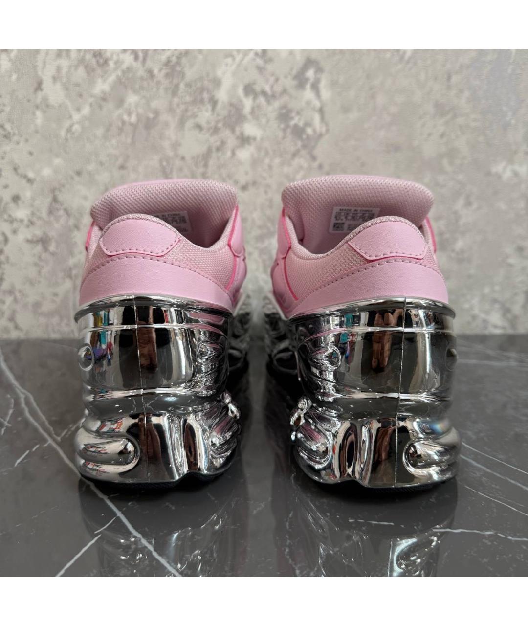 ADIDAS X RAF SIMONS Розовые кожаные кроссовки, фото 4