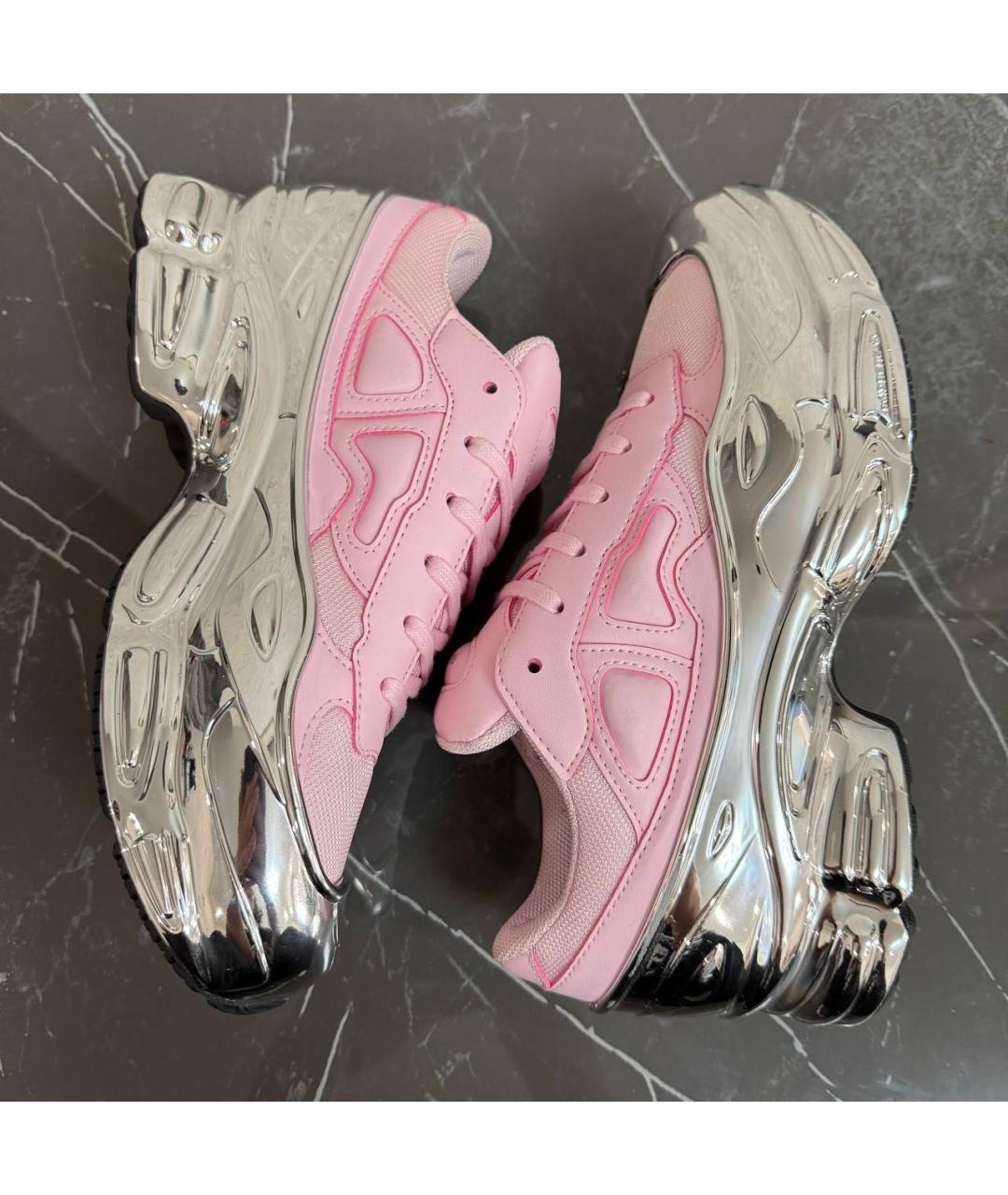 ADIDAS X RAF SIMONS Розовые кожаные кроссовки, фото 5