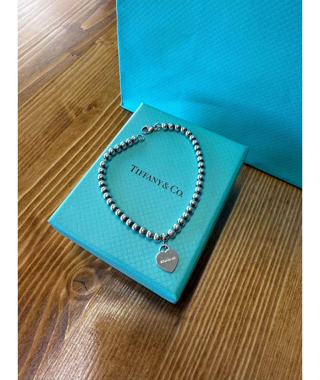 TIFFANY&CO Серебрянный серебряный браслет, фото 4
