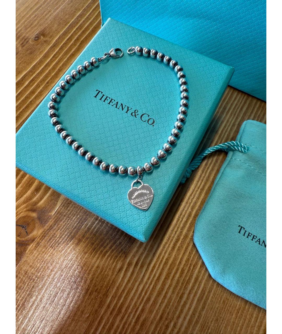 TIFFANY&CO Серебрянный серебряный браслет, фото 3