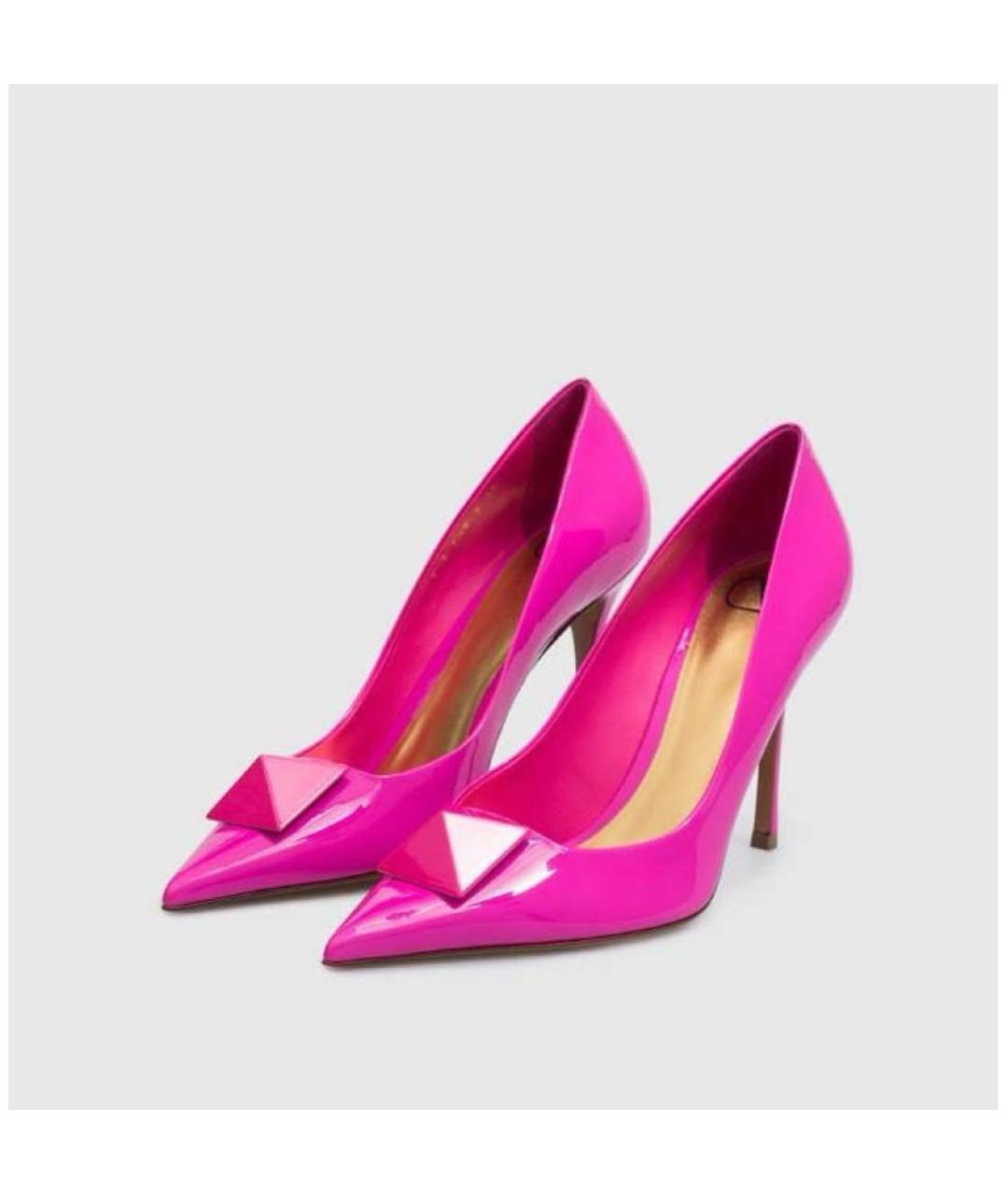 VALENTINO Фуксия туфли из лакированной кожи, фото 2