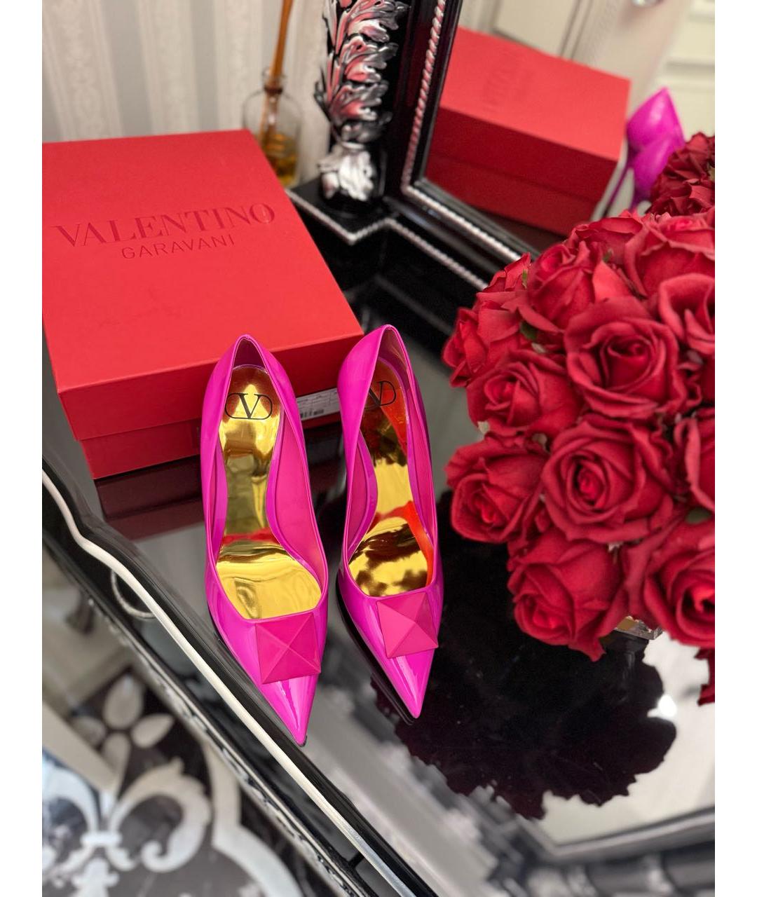 VALENTINO Фуксия туфли из лакированной кожи, фото 5