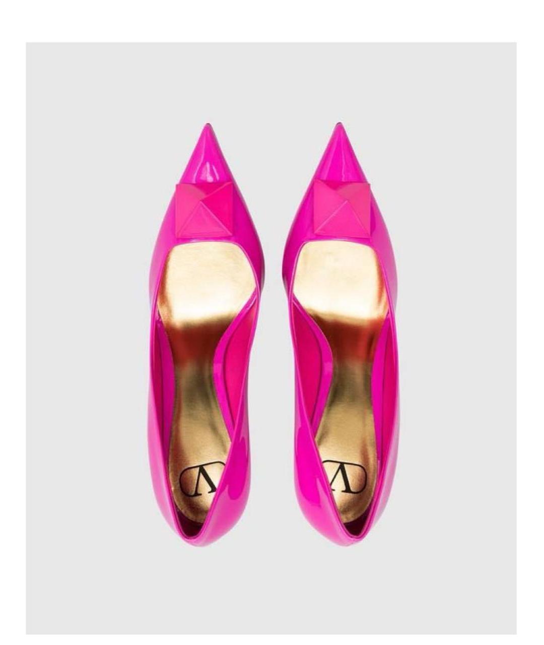 VALENTINO Фуксия туфли из лакированной кожи, фото 3