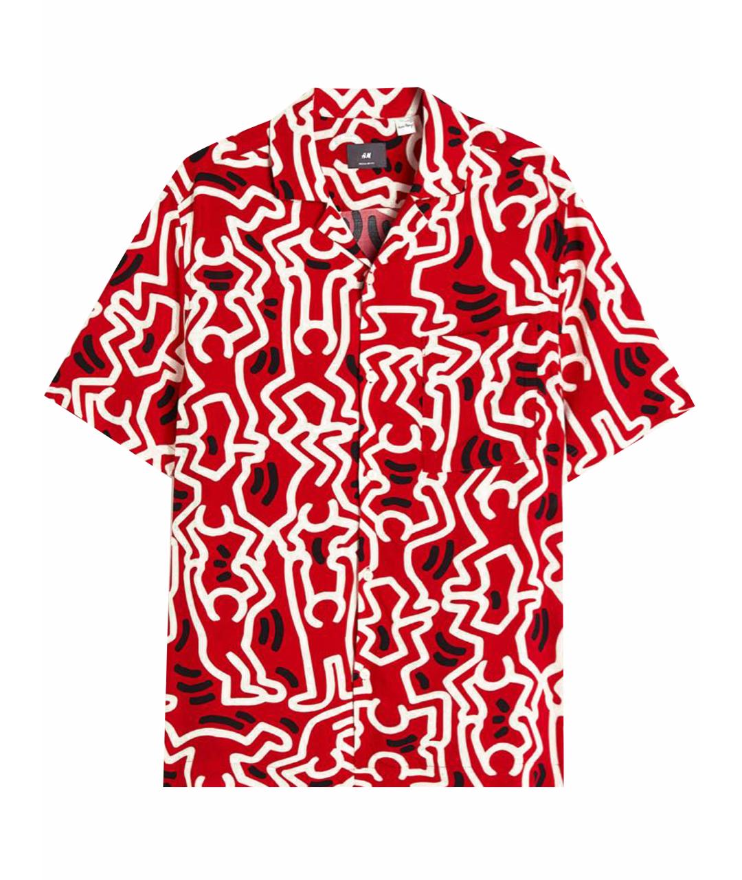 KEITH HARING Красная кэжуал рубашка, фото 1