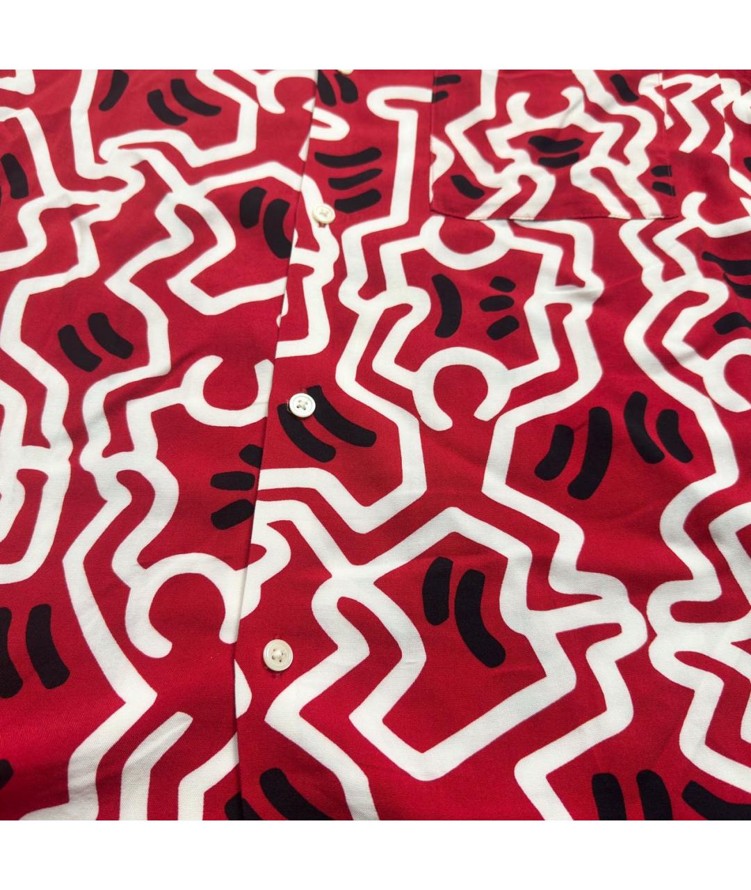 KEITH HARING Красная кэжуал рубашка, фото 4