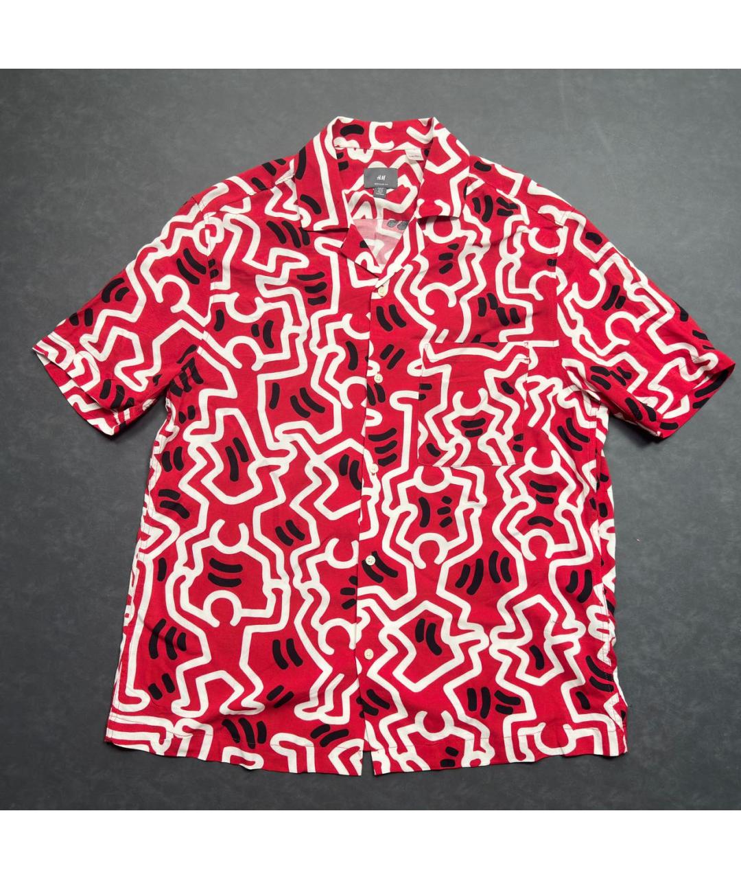 KEITH HARING Красная кэжуал рубашка, фото 2