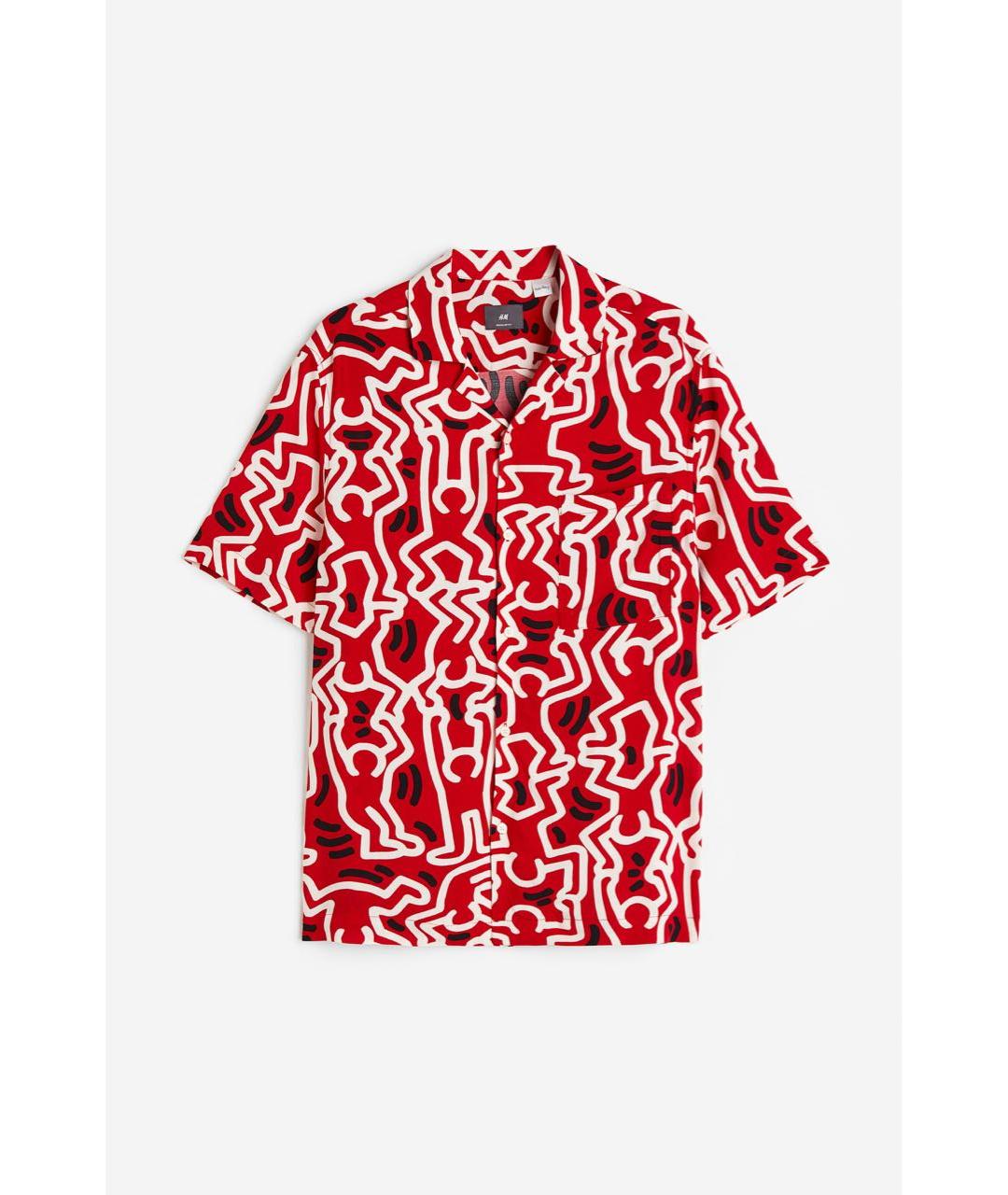 KEITH HARING Красная кэжуал рубашка, фото 9