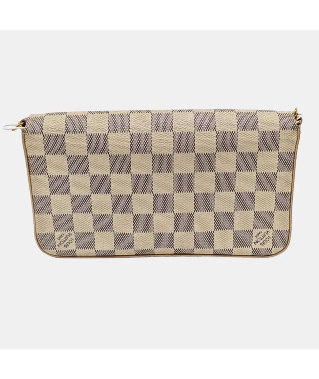 LOUIS VUITTON Бежевая кожаная сумка через плечо, фото 4