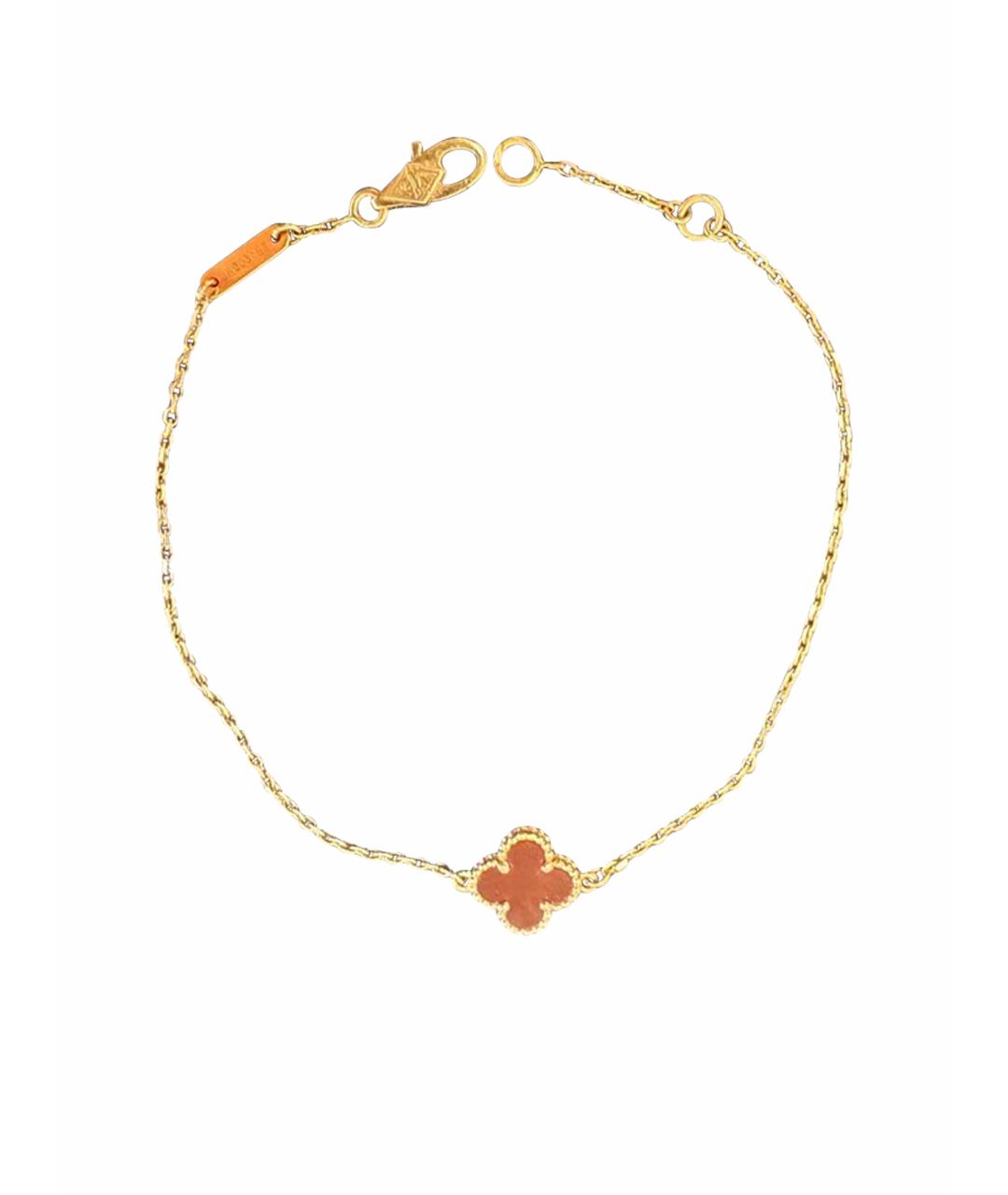 VAN CLEEF & ARPELS Красный браслет из желтого золота, фото 1