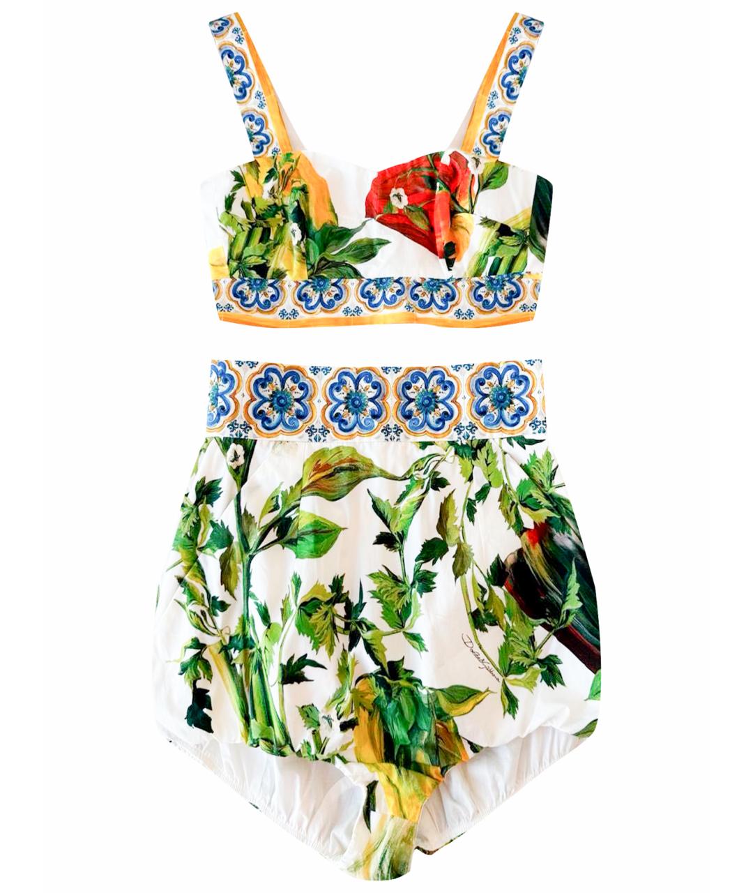 DOLCE&GABBANA Мульти хлопко-эластановый костюм с юбками, фото 1