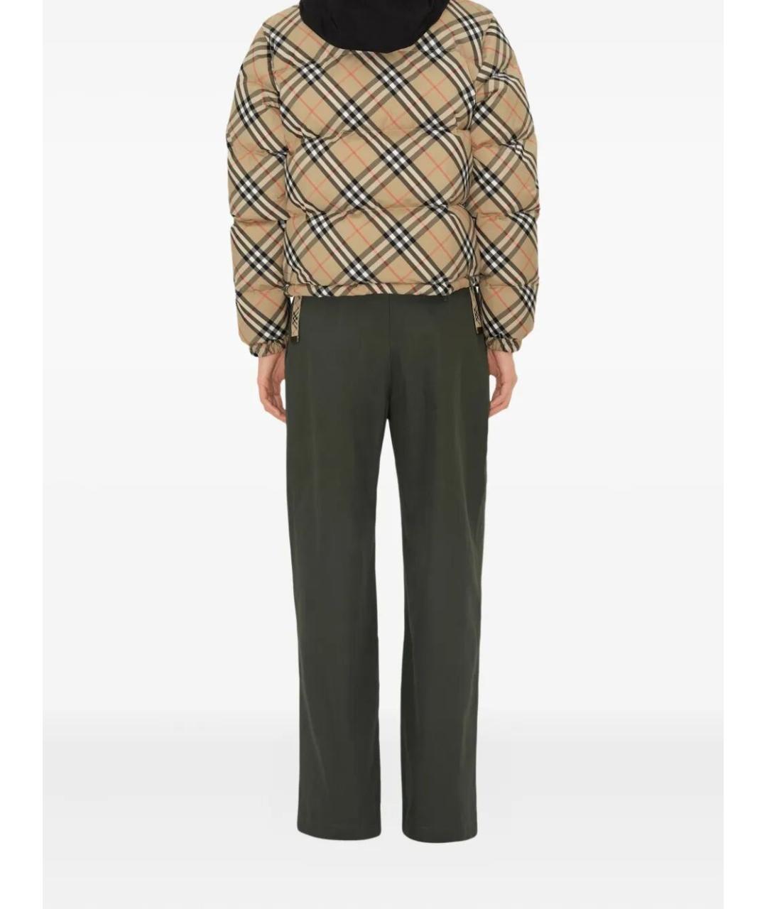 BURBERRY Бежевая полиэстеровая куртка, фото 5