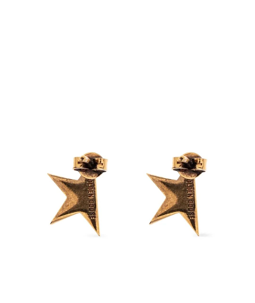 GOLDEN GOOSE DELUXE BRAND Золотые металлические серьги, фото 4