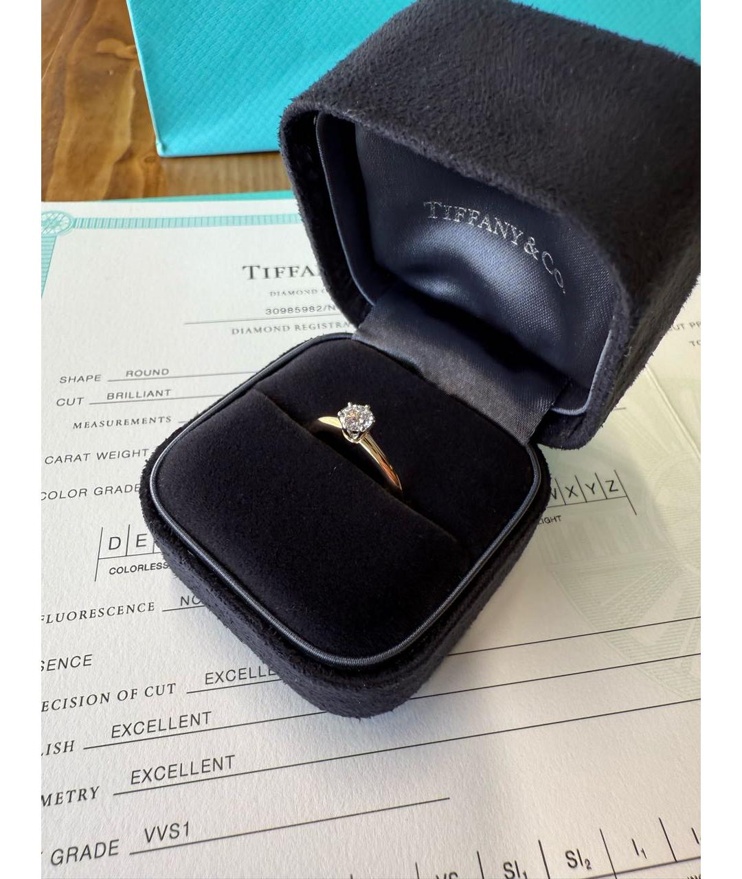 TIFFANY&CO Желтое кольцо из желтого золота, фото 6
