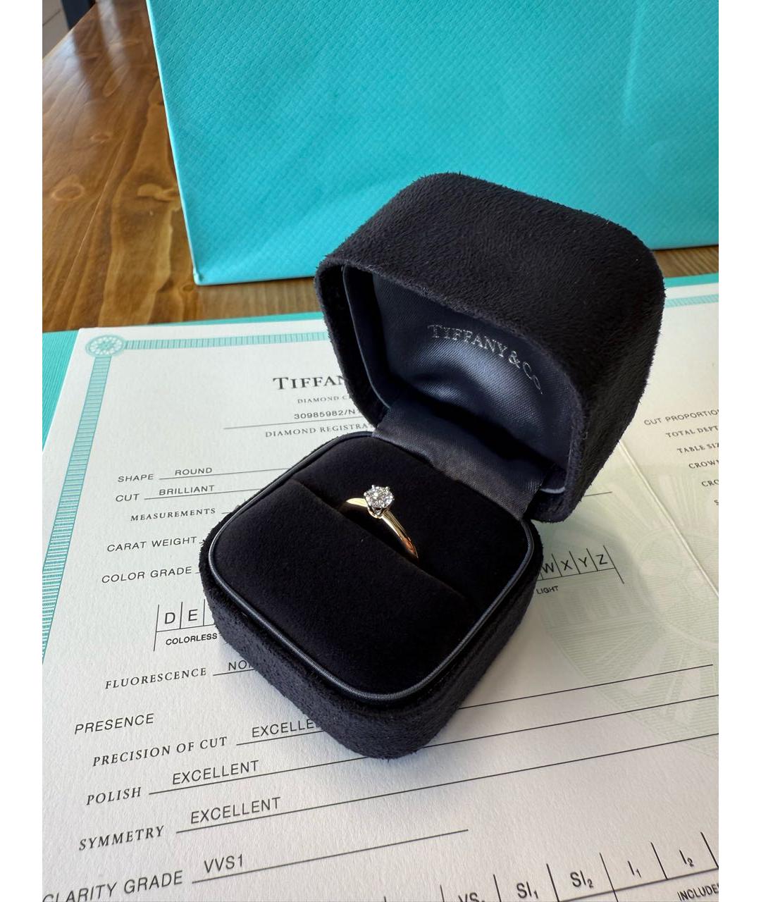 TIFFANY&CO Желтое кольцо из желтого золота, фото 5