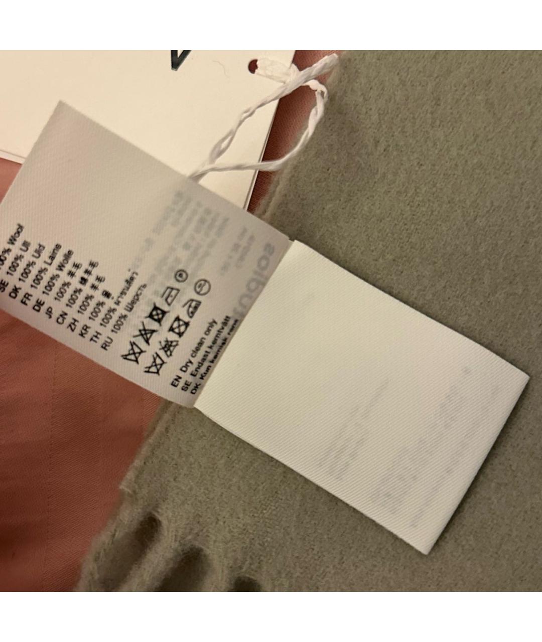 ACNE STUDIOS Салатовый шерстяной шарф, фото 5