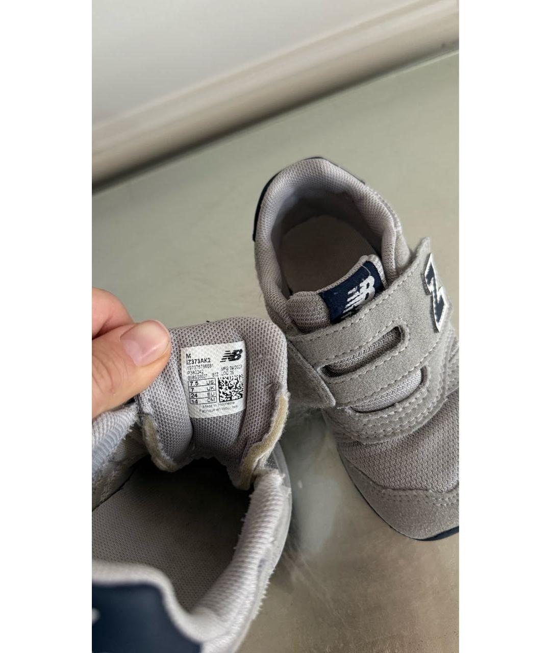 NEW BALANCE Серые текстильные кеды, фото 6