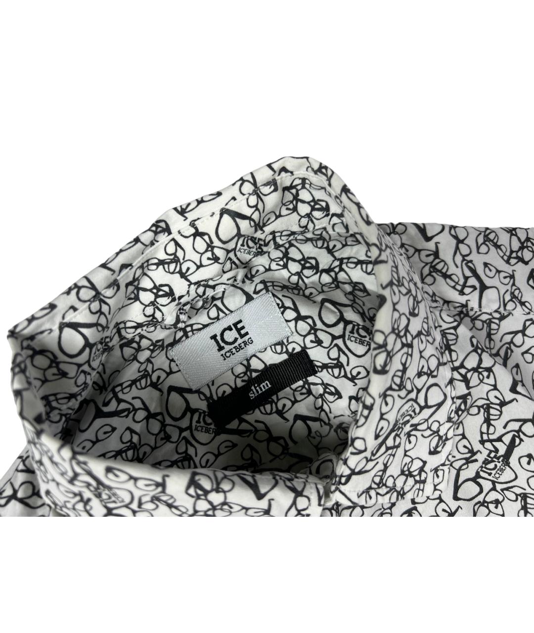 ICEBERG Белая хлопковая классическая рубашка, фото 6