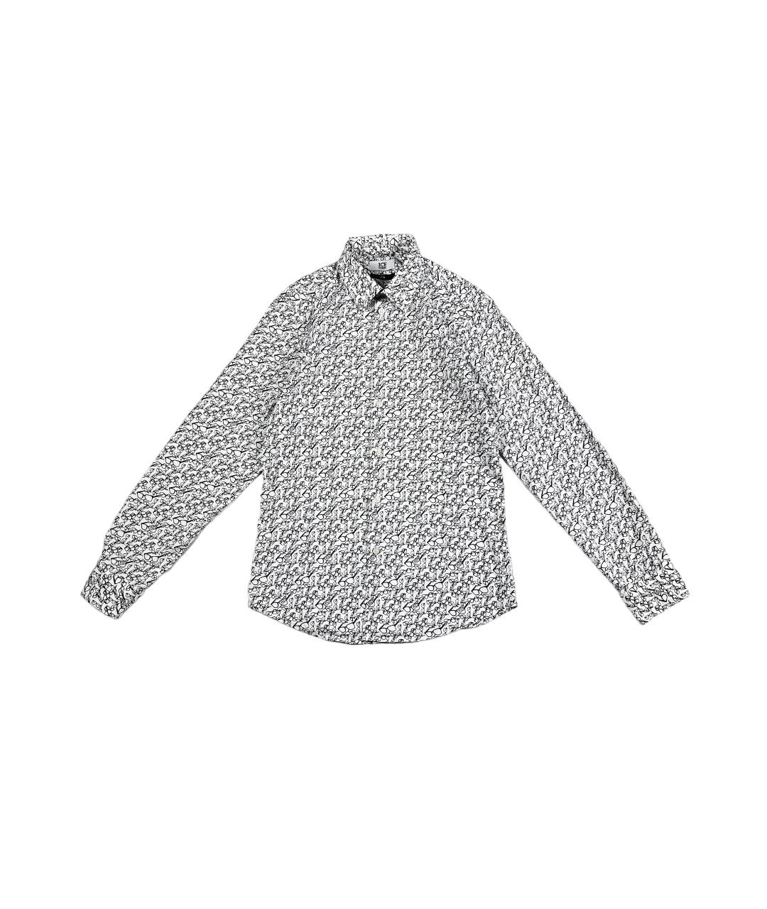 ICEBERG Белая хлопковая классическая рубашка, фото 1