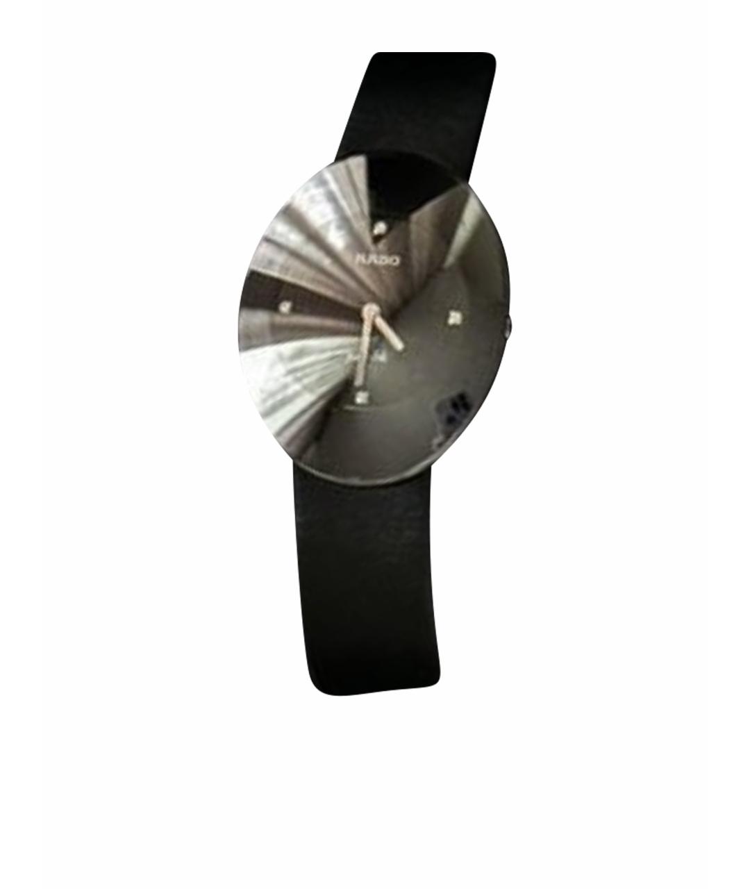RADO Черные кожаные часы, фото 1