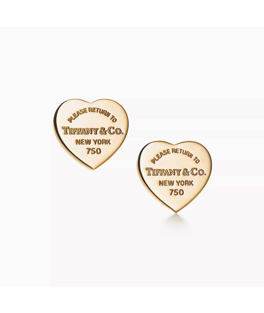 TIFFANY&CO Золотые серьги из желтого золота, фото 7