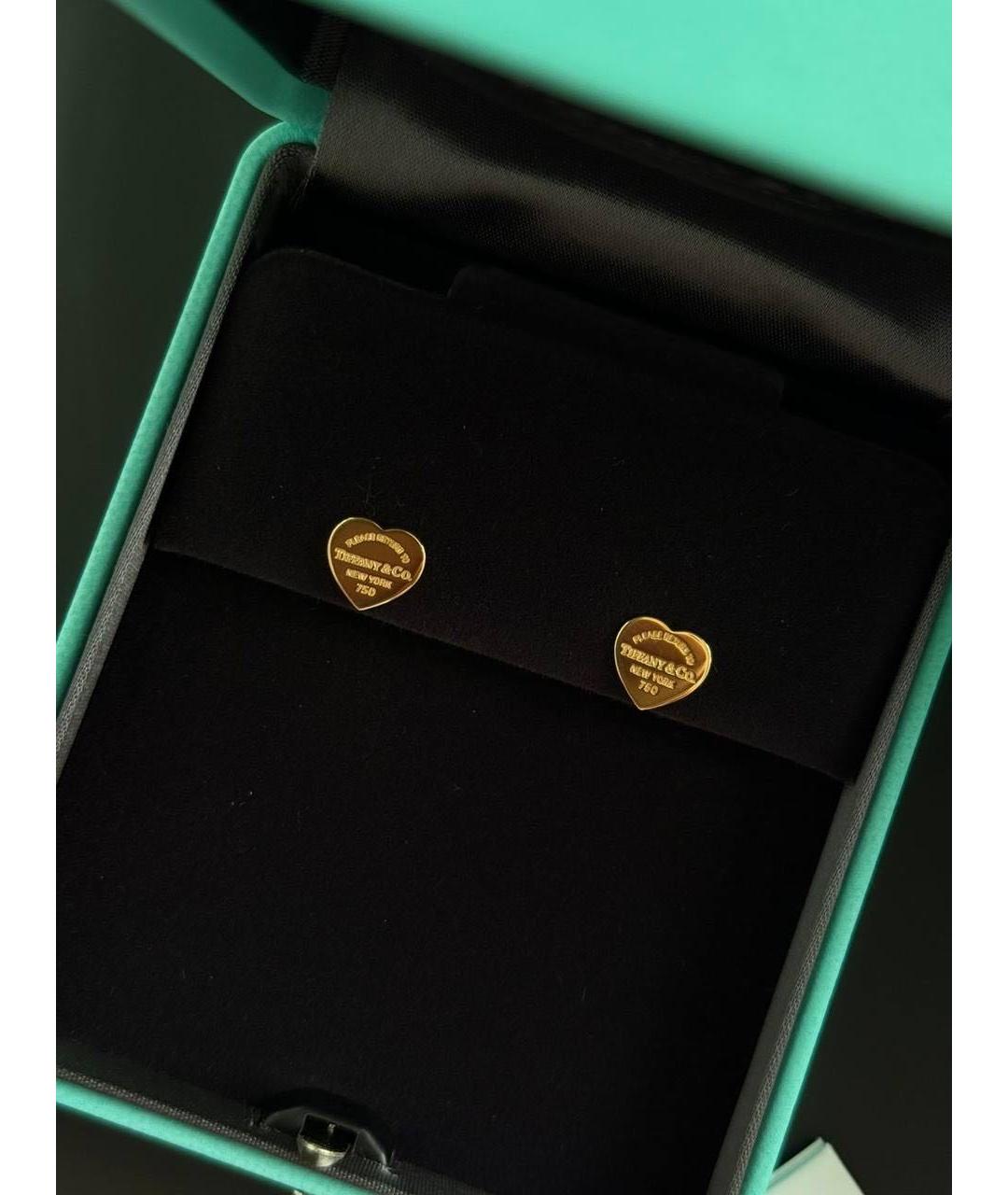 TIFFANY&CO Золотые серьги из желтого золота, фото 2