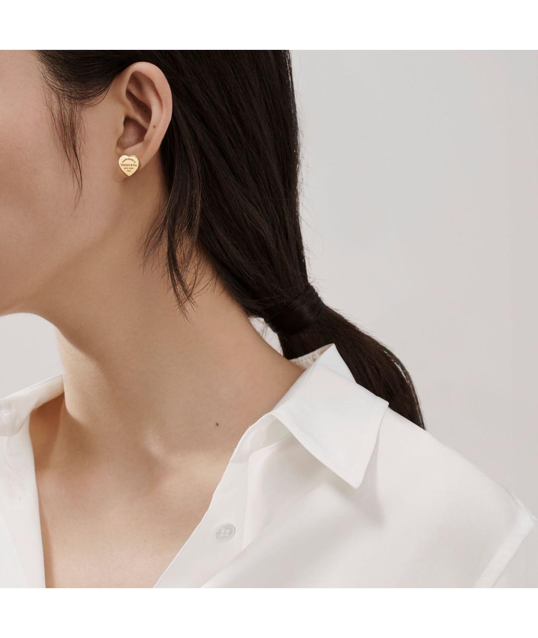 TIFFANY&CO Золотые серьги из желтого золота, фото 4