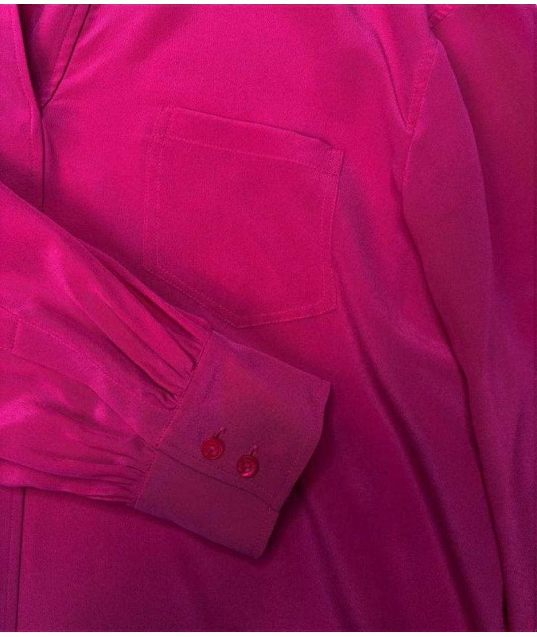 MAX MARA Розовая шелковая блузы, фото 5