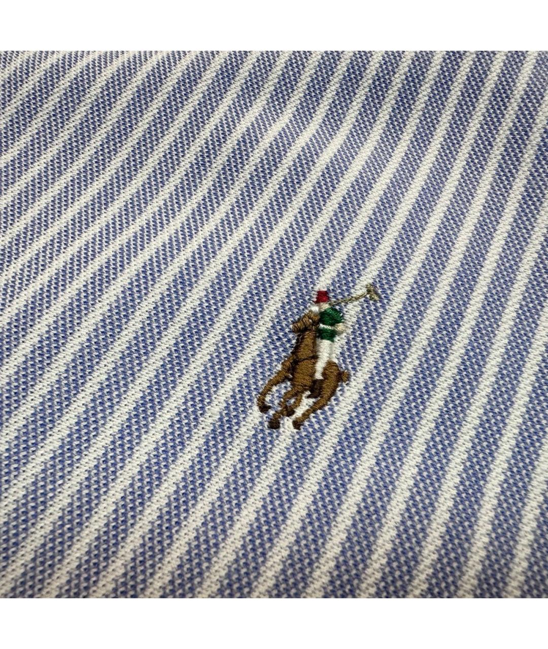 RALPH LAUREN Голубая хлопковая рубашка, фото 4