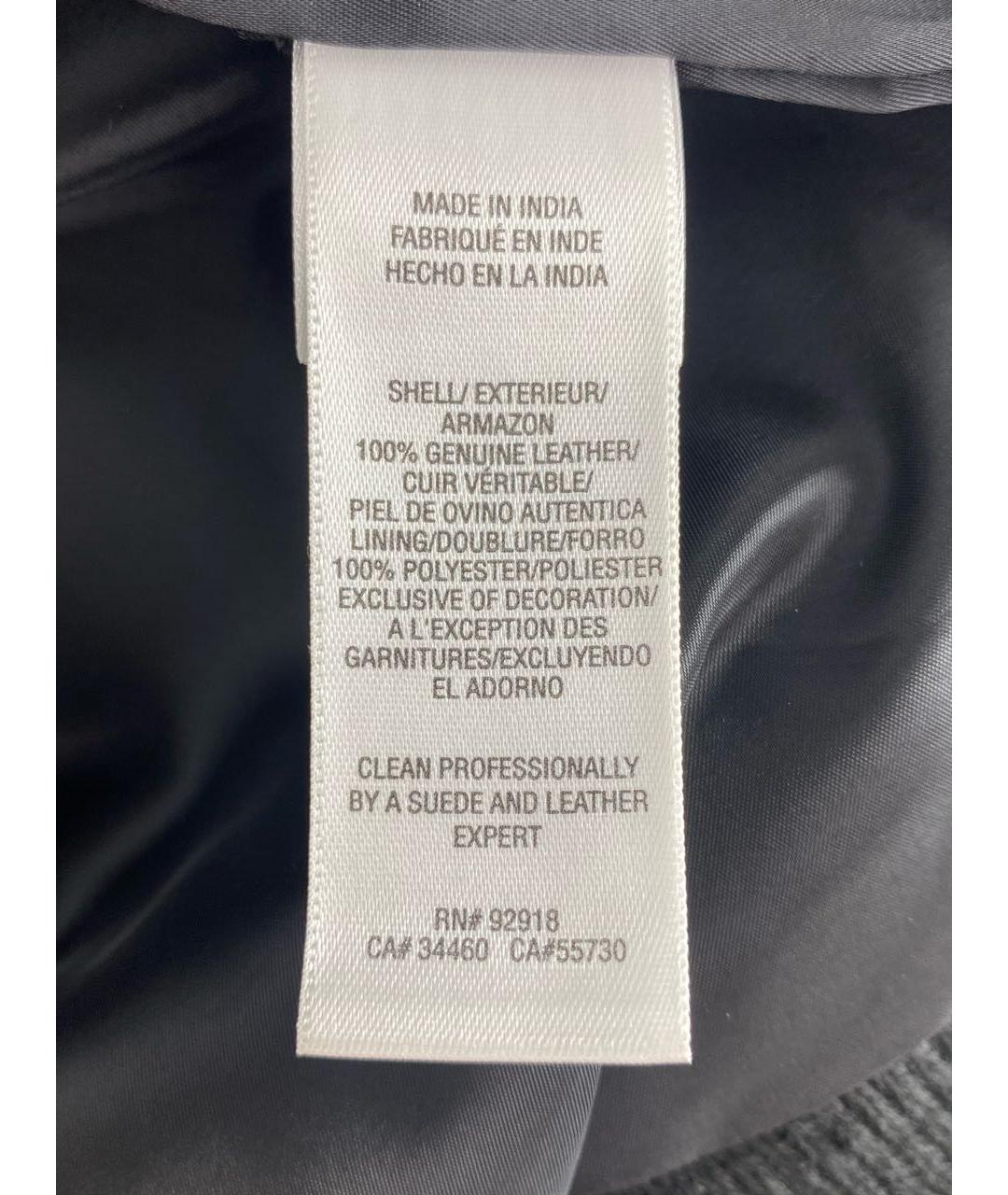 JUICY COUTURE Черная кожаная куртка, фото 6