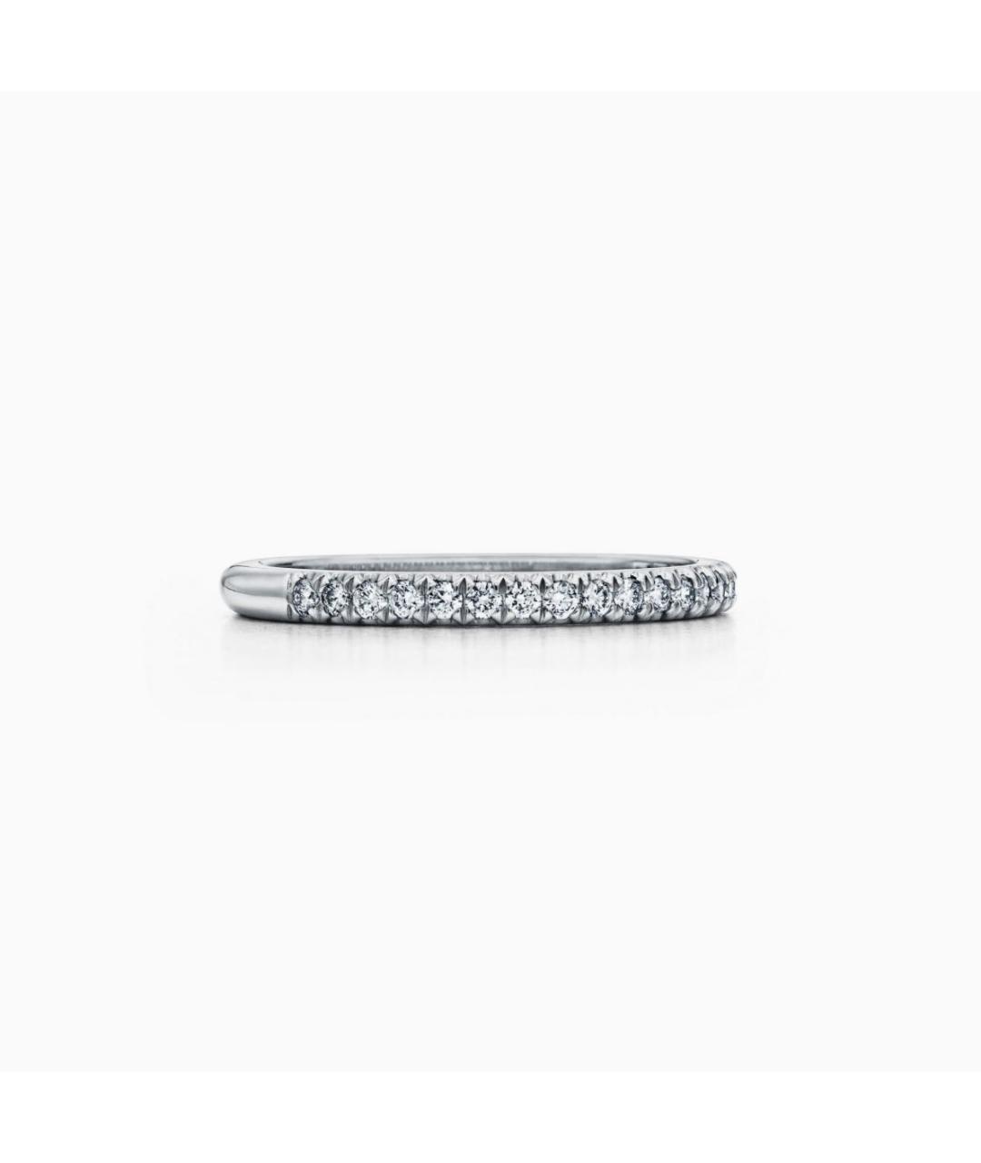 TIFFANY&CO Серебряное платиновое кольцо, фото 9