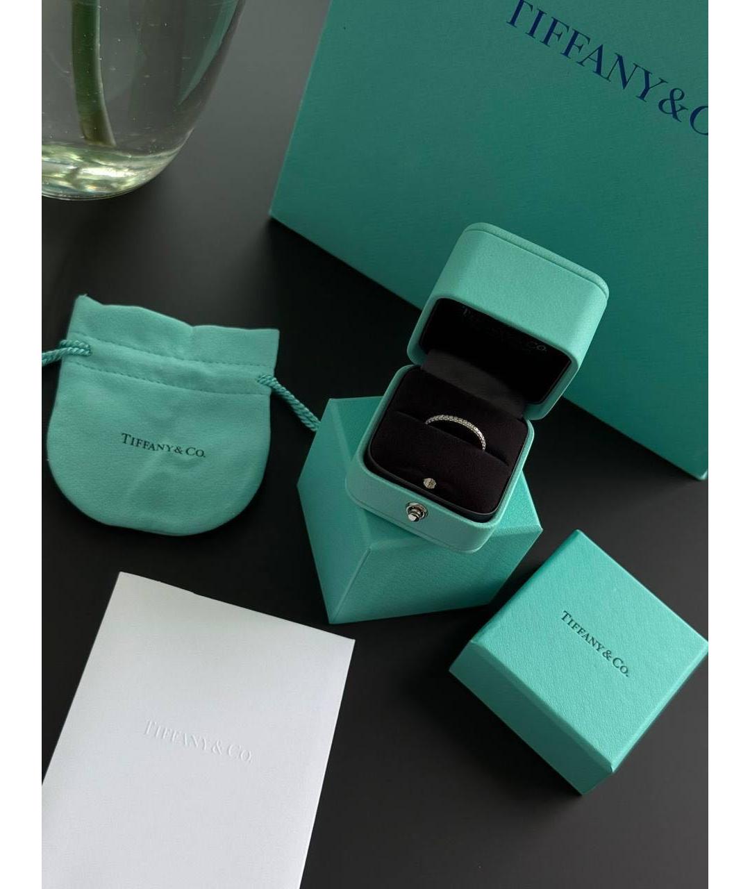TIFFANY&CO Серебряное платиновое кольцо, фото 7