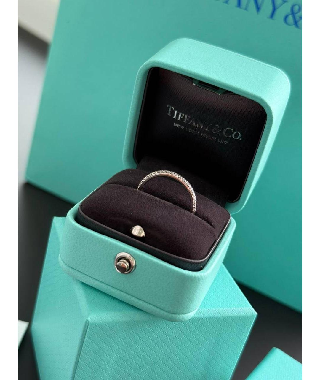 TIFFANY&CO Серебряное платиновое кольцо, фото 8