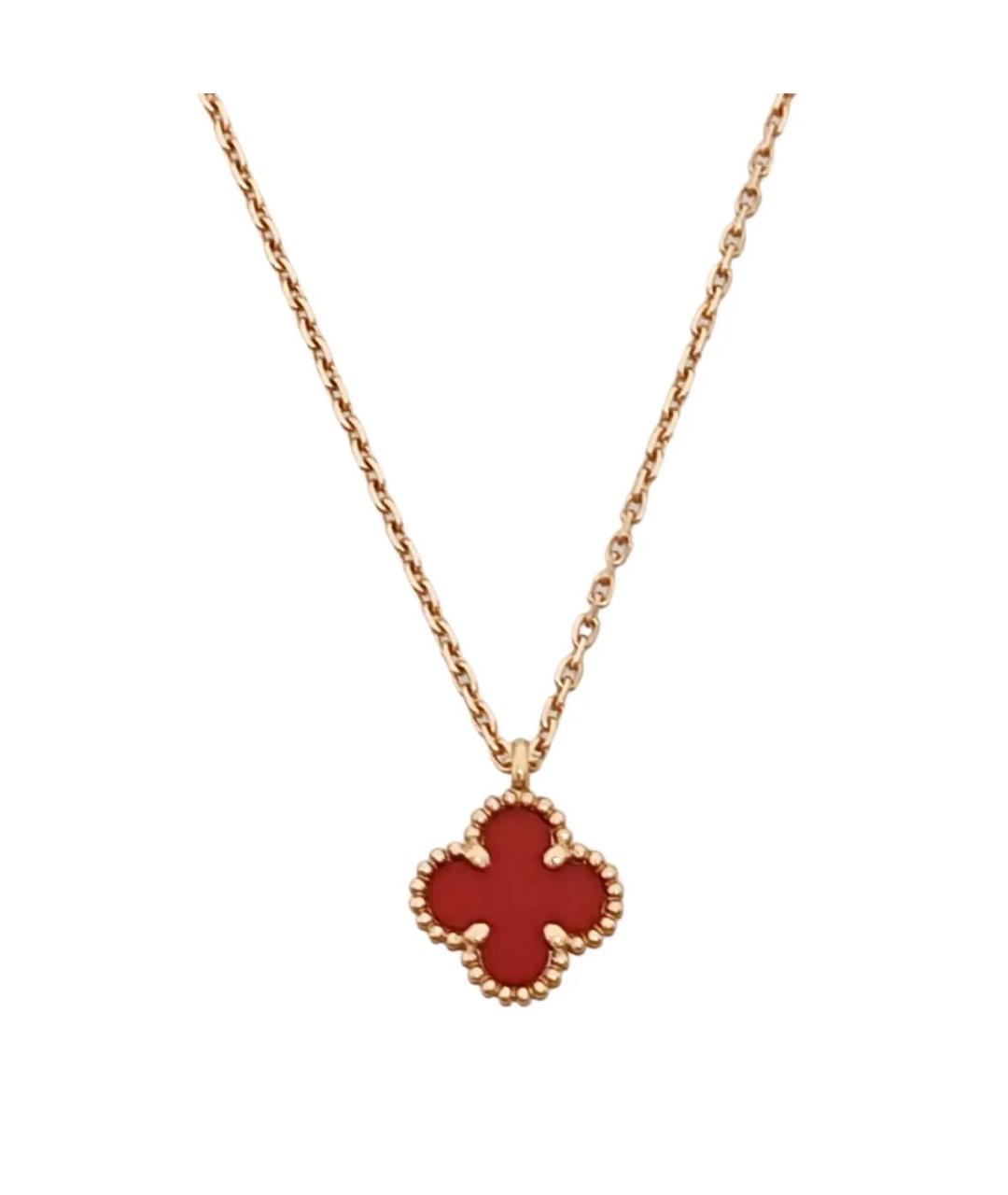 VAN CLEEF & ARPELS Бордовая подвеска, фото 7