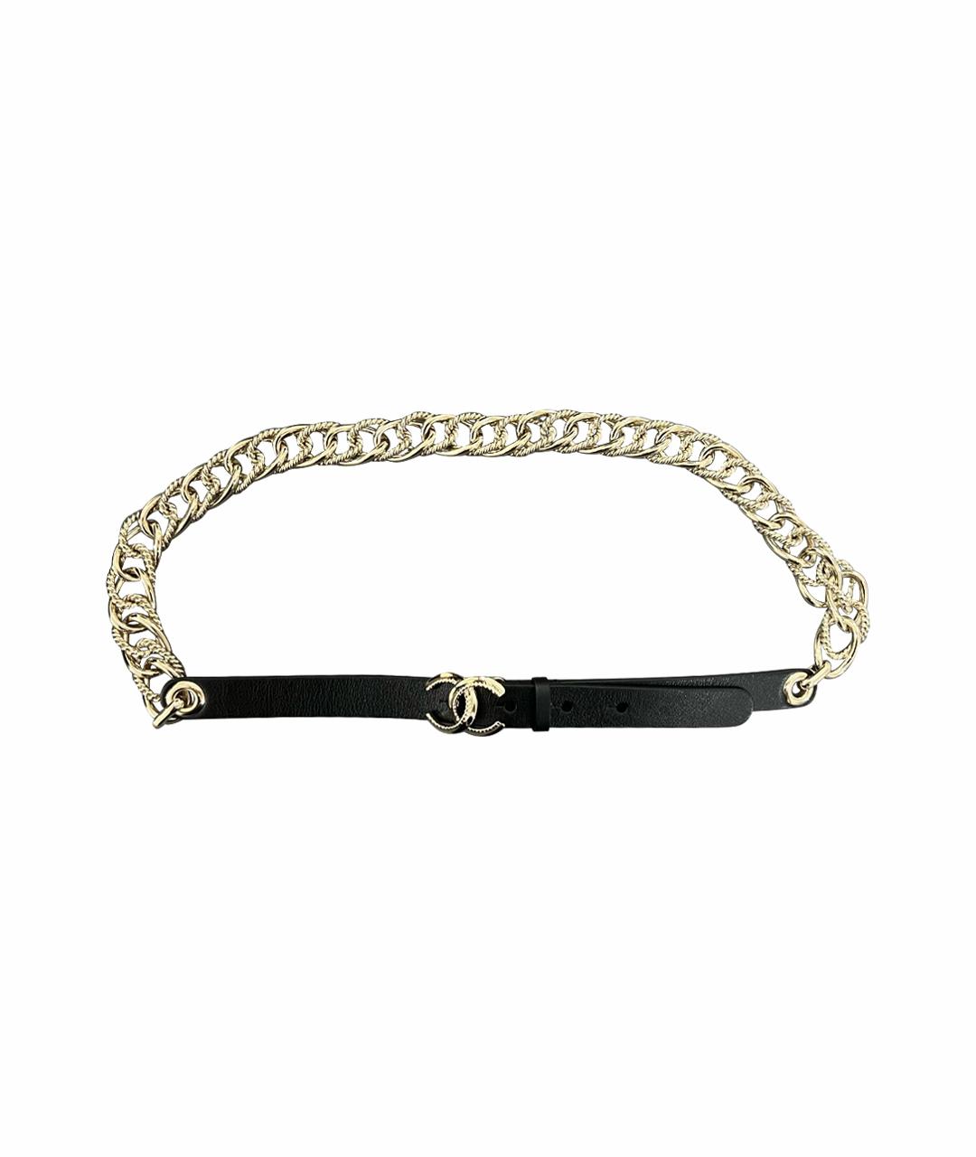 CHANEL Черный ремень, фото 1