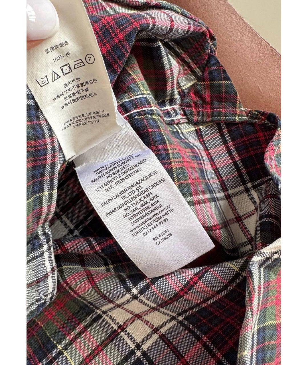 RALPH LAUREN Мульти хлопковая рубашка, фото 4