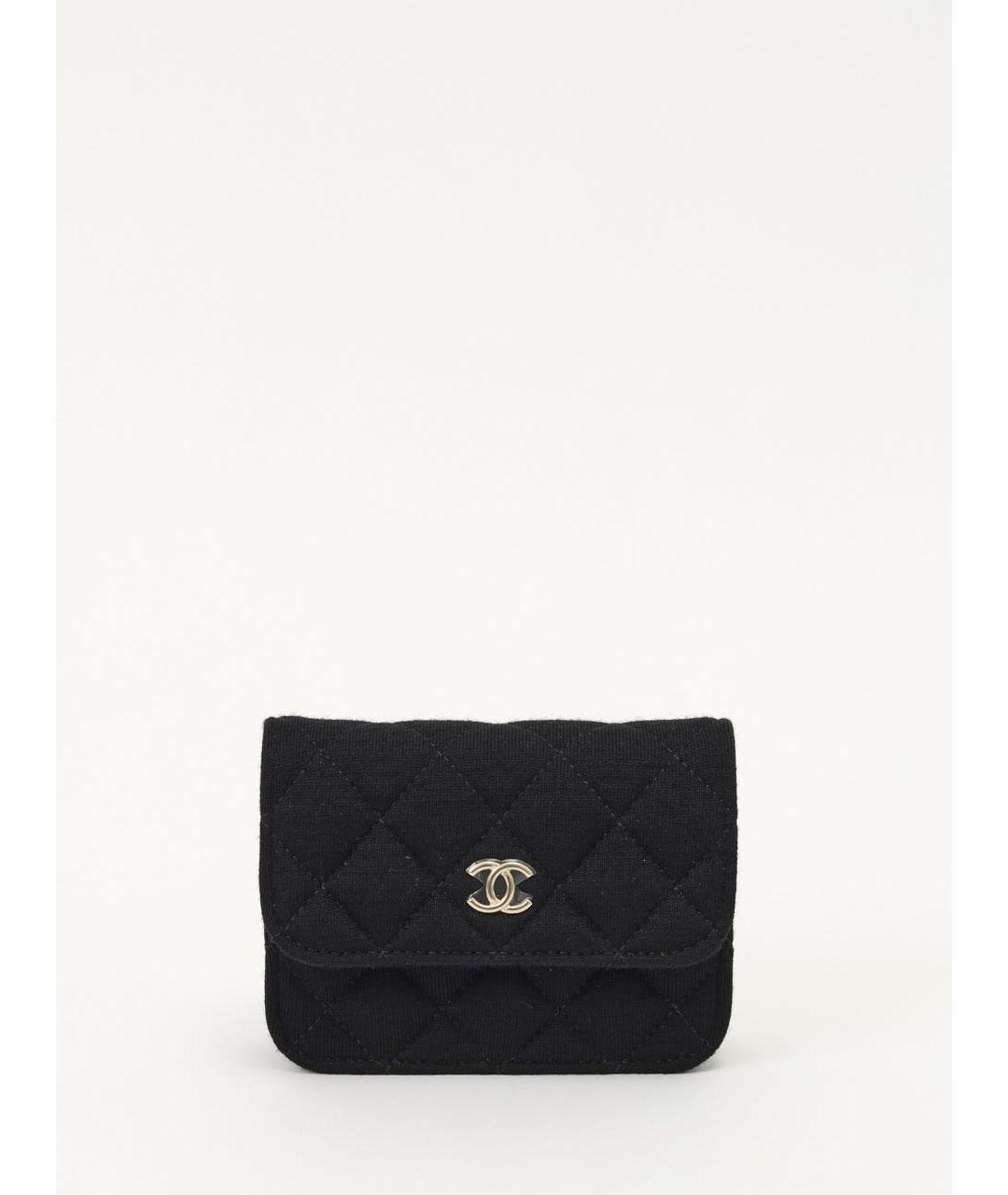 CHANEL Черная тканевая сумка через плечо, фото 9