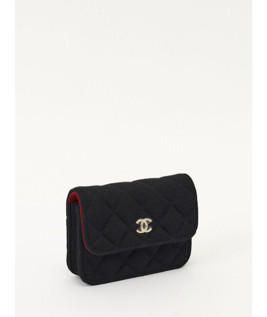 CHANEL Черная тканевая сумка через плечо, фото 2