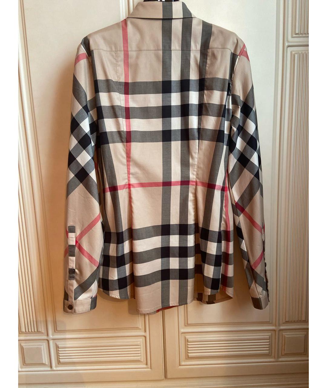 BURBERRY Бежевая хлопковая рубашка, фото 2