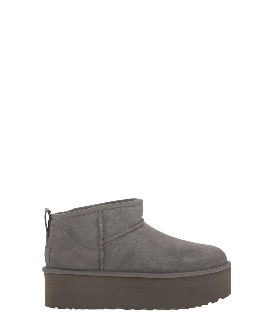 UGG AUSTRALIA Серые кожаные ботинки, фото 1