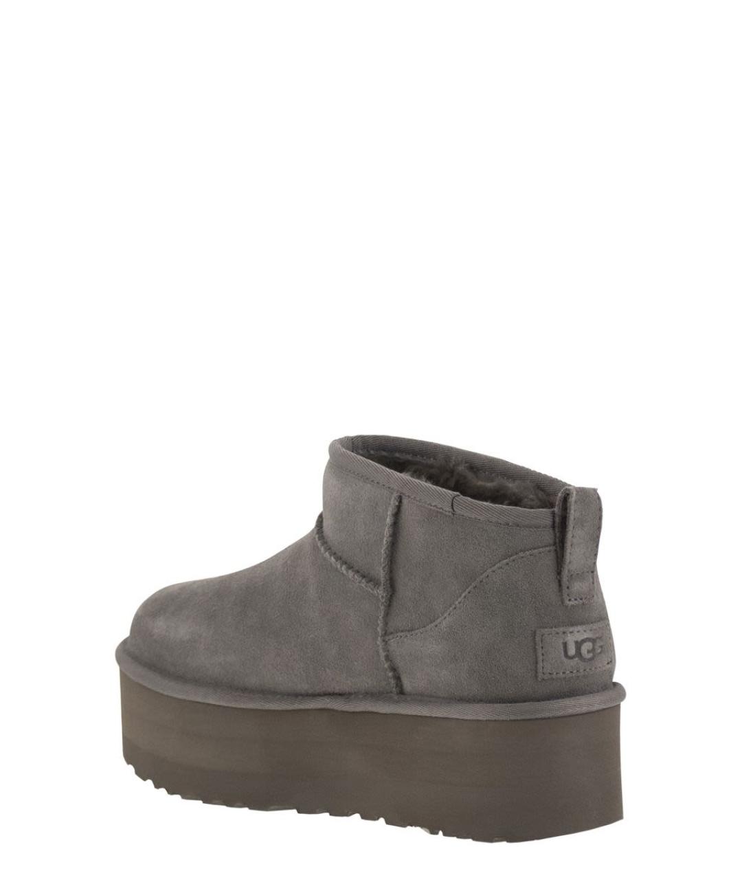 UGG AUSTRALIA Серые кожаные ботинки, фото 3