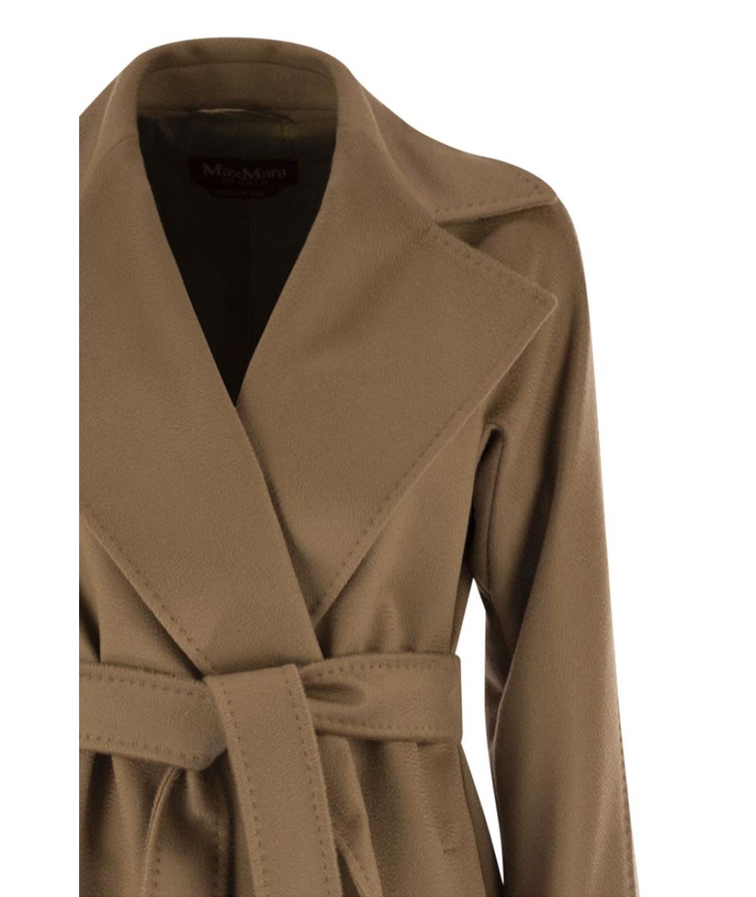 MAX MARA Бежевое шерстяное пальто, фото 4