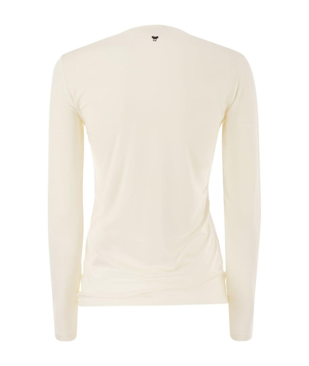 WEEKEND MAX MARA Белый вискозный джемпер / свитер, фото 2