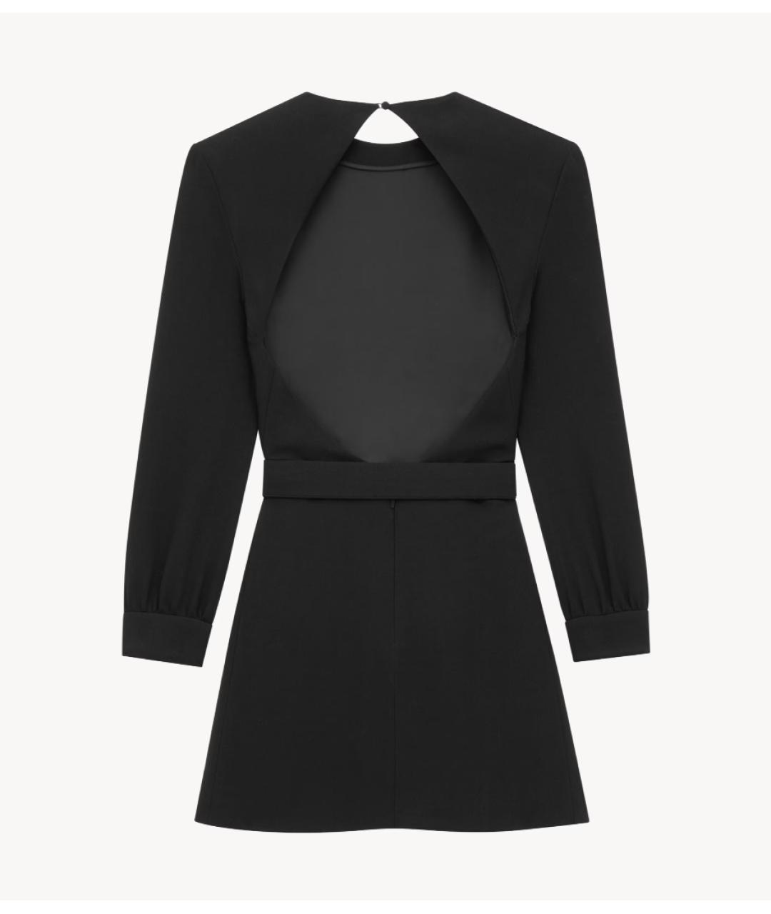 SAINT LAURENT Черное вискозное вечернее платье, фото 6